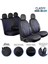 suzuki Swift Uyumlu Full Deri Oto Koltuk Kılıfı Ön Arka Set Classy Model Siyah Mavi Sc 2