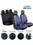 Ford Puma Uyumlu Full Deri Oto Koltuk Kılıfı Ön Arka Set Classy Model Mavi Siyah Sc 2