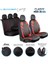 citroen C1 Uyumlu Full Deri Oto Koltuk Kılıfı Ön Arka Set Classy Model Kırmızı Siyah Sc 2