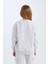 Kız Çocuk Gri Bisiklet Yaka Baskılı Sweatshirt D6628A824AU 6