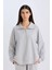 Regular Fit Yarım Fermuarlı Dik Yaka Basic Düz Sweatshirt D9009AX24WN 4