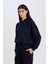 Relax Fit Kapüşonlu Basic Düz Sweatshirt E1995AX24WN 3