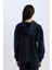 Relax Fit Kapüşonlu Basic Düz Sweatshirt E1995AX24WN 6