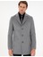 Erkek Açık Gri Ex. Slim Fit Kaşe Kaban 50291017-VR001 3