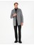 Erkek Açık Gri Ex. Slim Fit Kaşe Kaban 50291017-VR001 4