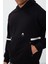 Siyah Pamuklu Kalın Içi Tüylü Yumuşak Dokulu Comfort Fit Nakışlı Erkek Sweatshirt - 88417 4