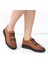 Kadın Taba Lastikli Kalın Tabanlı Deri Ayakkabı 2