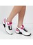 Kadın Beyaz Bağcıklı Kalın Tabanlı Deri Sneaker 2