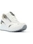 Kadın Beyaz Bağcıklı Parlak Deri Sneaker 3