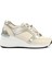 Kadın Bej Dolgu Topuklu Deri Sneaker 1