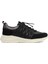 Kadın Siyah Bağcıklı Kalın Tabanlı Deri Sneaker 2