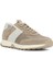 Erkek Vizon Bağcıklı Süet Deri Sneaker 3