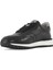 Erkek Siyah Bağcıklı Deri Sneaker 4