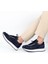 Erkek Lacivert Bağcıklı Kalın Tabanlı Süet Deri Sneaker 2