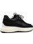 Erkek Siyah Bağcıklı Kalın Tabanlı Deri Sneaker 5