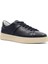 Erkek Lacivert Bağcıklı Kalın Tabanlı Deri Sneaker 3