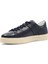 Erkek Lacivert Bağcıklı Kalın Tabanlı Deri Sneaker 4