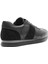 Erkek Siyah Bağcıklı Süet Deri Sneaker 5