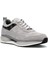 Erkek Gri Bağcıklı Kalın Tabanlı Süet Deri Sneaker 3