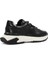 Erkek Siyah Bağcıklı Kalın Tabanlı Deri Sneaker 5