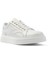 Erkek Beyaz Bağcıklı Kalın Tabanlı Deri Sneaker 3