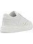 Erkek Beyaz Bağcıklı Kalın Tabanlı Deri Sneaker 5