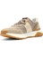 Erkek Vizon Bağcıklı Kalın Tabanlı Süet Deri Sneaker 4