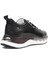 Erkek Siyah Bağcıklı Kalın Tabanlı Deri Sneaker 4