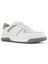 Erkek Beyaz Bağcıklı Kalın Tabanlı Deri Sneaker 3
