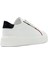 Erkek Beyaz Bağcıklı Kalın Tabanlı Deri Sneaker 5