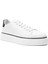 Erkek Beyaz Bağcıklı Kalın Tabanlı Deri Sneaker 3