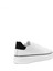 Erkek Beyaz Bağcıklı Kalın Tabanlı Deri Sneaker 5