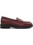 Kadın Bordo Deri Loafer 1