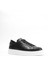 Erkek Siyah Bağcıklı Kalın Tabanlı Deri Sneaker 5