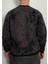 Bisiklet Yaka Batik Desenli Erkek Sweatshirt 3