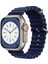 Apple Watch 10 42MM Için Oluklu Ocean Silikon Kordon Kayış - FC006 1
