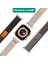 Apple Watch 10 42MM ile Uyumlu Trial Cırtlı Hasır Kumaş Kordon Kayış - FC267 2
