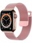 Apple Watch 10 42MM ile Uyumlu Metal Mıknatıslı Kordon Kayış - FC158 1