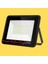 220 Volt 200 Watt Siyah Slim Kasa Amber Sarı IP65 LED Projektör 1
