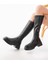 Siyah Fermuarlı Günlük Kadın Çizme 2