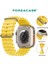 Apple Watch 10 Series 46MM ile Uyumlu Oluklu Ocean Silikon Kordon Kayış - FC007 2