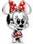 Disney, Puantiye Fiyonklu ve Elbiseli Minnie Charm 1