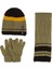 Kitti 9-15 Yaş Erkek Çocuk Atkı Bere Eldiven 3'lü Takım 1