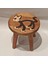 Kedi Figürlü Ahşap Çocuk Taburesi / Ahşap Boyalı ve Oymalı Çocuk Tabure (Portatif Ayaklı )Yükseklik: 24 Cm, Çap: 26 cm Model 1 1