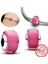 Gümüş Pembe Mini Murano Cam Charm 1