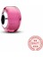 Gümüş Pembe Mini Murano Cam Charm 3