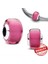 Gümüş Pembe Mini Murano Cam Charm 4