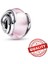 Etrafı Çevrili Pembe Murano Cam Charm 2