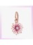 925 Ayar Gümüş Pembe Papatya Sallantılı Charm 1