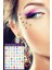 Renkli Teardrop Göz Yaşı Şeklinde Yüz ve Vücut Taşı Face Gems 56 Parça 1